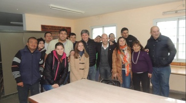 Chiche Duhalde en Ensenada: La referente de Lavagna visitó el Taller Protegido con los candidatos Carfaña y Scheffer