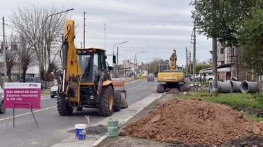El municipio puso en marcha una importante obra hidráulica en San Carlos que permitirá mejorar el sistema de desagües