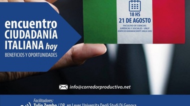 Encuentro sobre ciudadanía italiana en la UNLP