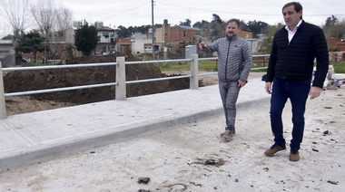 Con una ejecución del 95%, Garro recorrió la última etapa de la obra del arroyo Carnaval