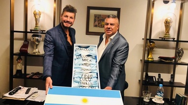 Tinelli con Tapia, Menotti y otros dirigentes analizaron la situación del fútbol por la devaluación
