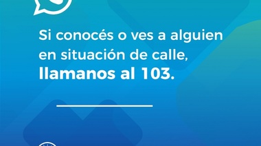 Ante las bajas temperaturas, la Municipalidad continúa con los operativos para asistir a personas en situación de calle