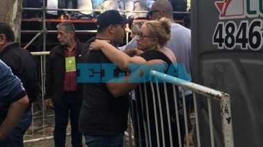 La esposa del “Pata” Medina fue a bancar a Cristina al Bosque
