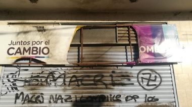 Quisieron incendiar local de JxC en Romero, y amenazan de muerte a Garro: “Se va aunque sea con las patas para adelante”