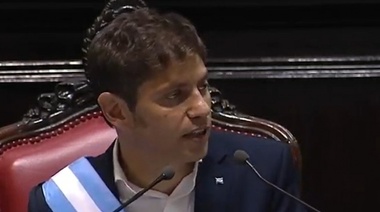 "Vengo a trabajar sin descanso y con honestidad", dice el gobernador Kicillof