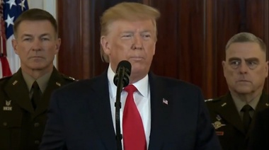 Ataque de Irán a base estadounidense: "No hubo víctimas nuestras ni de Irak", dijo Trump en Casa Blanca