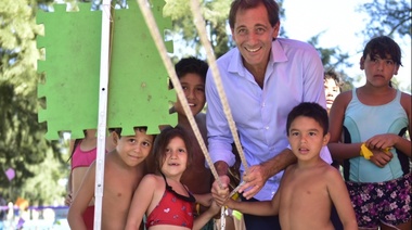 Garro participó del cierre de la colonia de verano en 'La Repu'