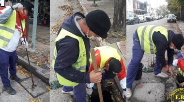 Vientos de 80 Km y desde la Municipalidad mantienen tareas de control y monitoreo