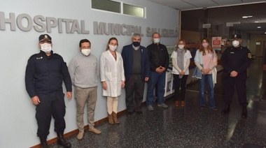 Berni visitó Salliqueló para conocer las tareas realizadas en el marco de la emergencia sanitaria