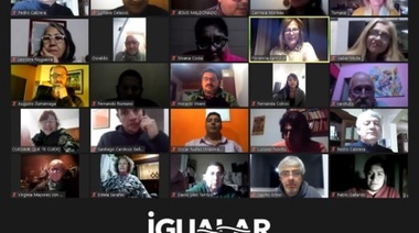 “IgualAR La Plata”: Militantes se reunieron virtualmente con Saintout y Carmela Moreau