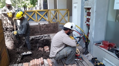Edelap instaló nuevas redes eléctricas en la zona de 3 a 7 y de 36 a 40