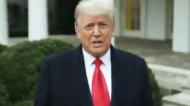 Trump pidió a sus simpatizantes que "mantengan la paz" aunque insistió con el "fraude" electoral