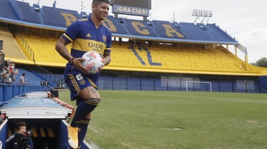 Boca presentó a Marcos Rojo, primer refuerzo para esta temporada