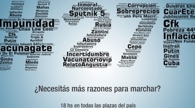 Entre las 17 y las 18 habrá manifestaciones en todo el país en el marco del #27F