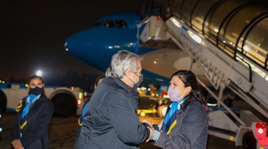 El Presidente partió desde Ezeiza para iniciar una gira por Portugal, España, Francia e Italia
