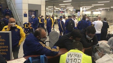 El plantel de Boca pasó la noche en Belo Horizonte y regresará a la Argentina esta tarde