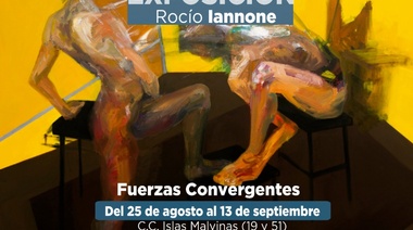 “Fuerzas convergentes'': la artista plástica Rocío Iannone expone en el CC Islas Malvinas