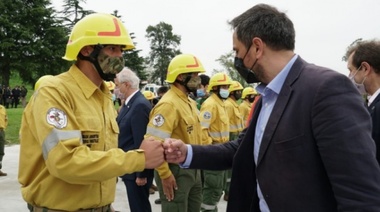 Cabandié y Taiana acordaron cooperación en el manejo del fuego y presentaron el Curso Básico de Brigadistas Forestales