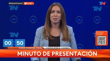 Vidal pidió la renuncia de Aníbal Fernández en el comienzo del debate de A Dos Voces