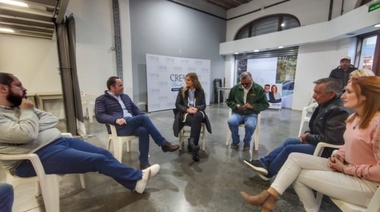 Cynthia Hotton visitó Mar del Plata y se reunió con el senador provincial Lucas Fiorini