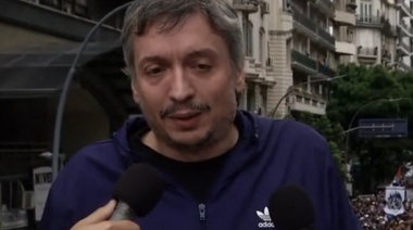 Máximo Kirchner: "Uno elige los estudios de TV, o la calle y la gente"