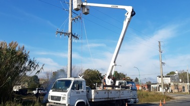 Edelap realizó obras de mejora de la red eléctrica en Punta Lara