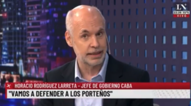 Rodríguez Larreta: "Cristina quiere quedarse, por la fuerza, con el manejo de la Ciudad y no lo vamos a permitir"