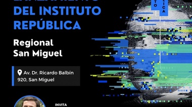 Atención San Miguel, Juntos: hoy se lanza el Instituto República