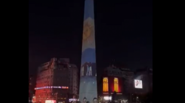 "Gracias Selección": el Obelisco se vistió de celeste y blanco para celebrar el título