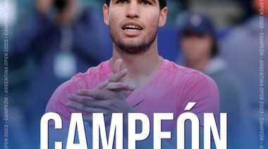El español Alcaraz inscribió su nombre en el listado de Campeones del Argentina Open