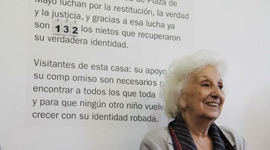 Estela de Carlotto inaugura hoy sede de Abuelas de Plaza de Mayo en Mar del Plata