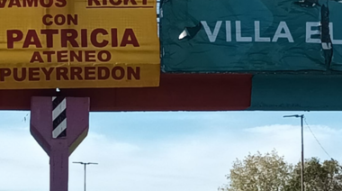 Antes de la llegada de Bullrich el sábado a La Plata, aparecieron carteles en su apoyo