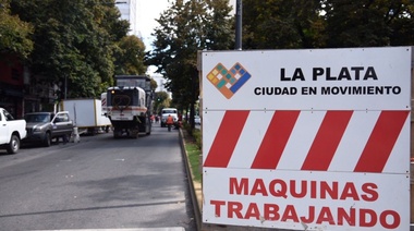 El Municipio de La Plata informó cortes y desvíos de tránsito por obras en el centro de la ciudad