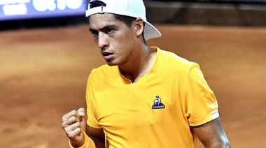 Sebastián Báez juega ante el ruso Medvedev en el US Open