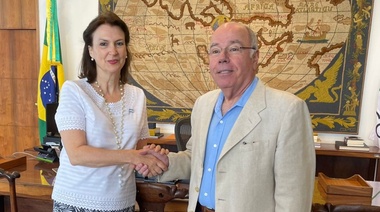 Mondino destacó el acuerdo Mercosur-Unión Europea pero no se refirió al ingreso de Argentina a Brics