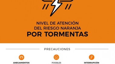 Se elevó a 'naranja' el nivel de atención del riesgo por tormentas en La Plata