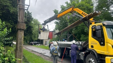 Edelap trabaja para restituir servicio en El Rincón y Villa Elisa, tras el fuerte temporal