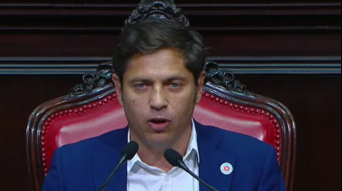 Kicillof: "los problemas no se solucionan ni con motosierra ni con ajuste", dijo