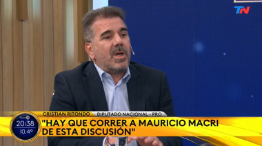 Ritondo cuestionó a Bullrich por querer fusionar el PRO con LLA: “Ella ya no es más la presidenta del partido”