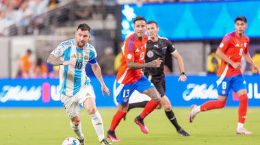 Argentina le ganó 1-0 a Chile y clasificó a los cuartos de final