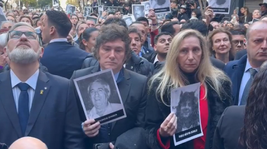 Javier Milei participó en el acto por el 30° aniversario del atentado a la AMIA