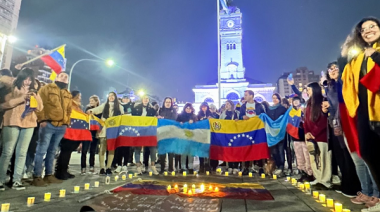 En La Plata también repudiaron el fraude del dictador venezolano, Nicolás Maduro