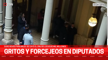 Escándalo en Diputados: estalló el bloque de Milei y terminaron con gritos y forcejeos