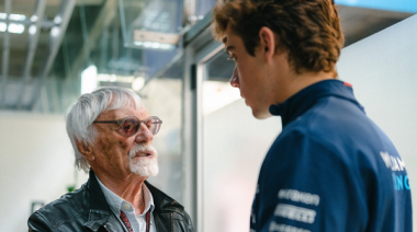Pasado y presente: las fotos del encuentro entre Ecclestone y Colapinto