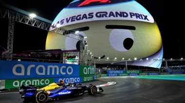 Colapinto, rezagado en la FP1 del Gran Premio de Las Vegas