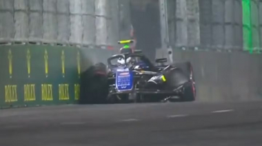 Franco Colapinto tuvo un importante accidente en la clasificación de Las Vegas