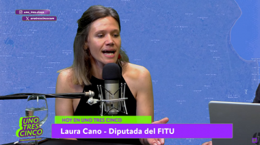 Desde la izquierda, Laura Cano dijo que "los medios beneficiaron a Milei para favorecer a los grandes empresarios"