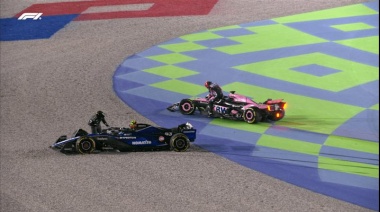 Colapinto duró apenas unos segundos en el GP de Qatar
