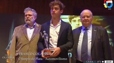 Franco Colapinto y "Dibu" Martínez comparten el Olimpia de Oro 2024