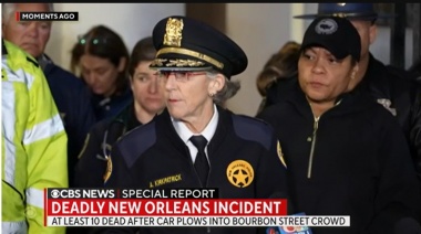 Diez muertos y 30 heridos después de que un auto atropellara a una multitud en Nueva Orleans, EE. UU.